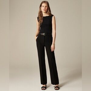 J. Crew Petite Natalia pant in four-season stretch in black